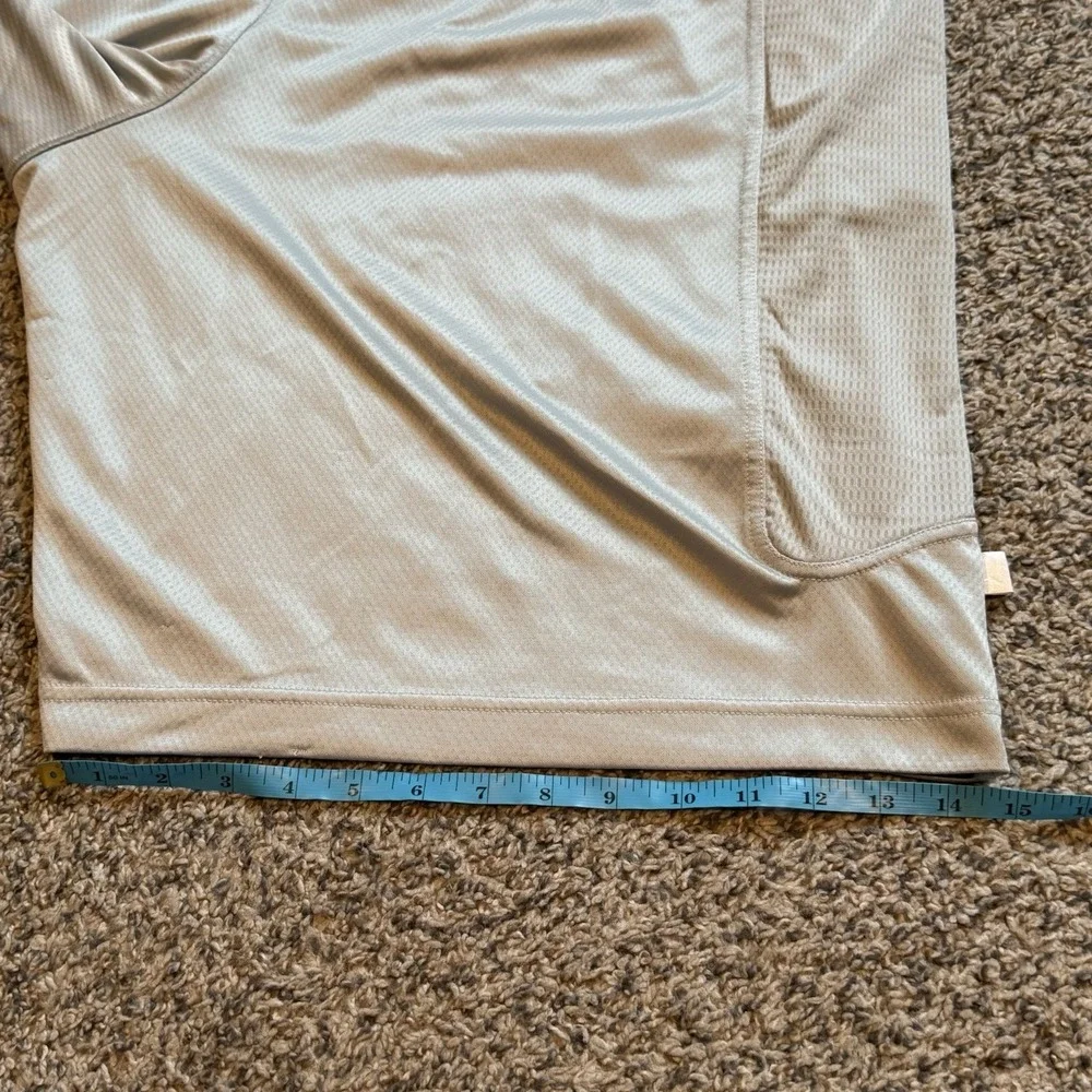 Jordan Mens Aj V Shorts Size 2XL Grey Mist White Baggy Y2K Dazzle Basketball